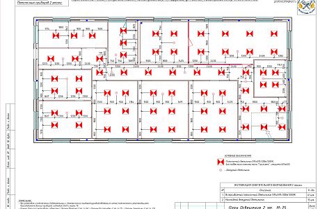 Создание пространства офиса 600 м2 в здании из сэндвич панелей. Технический проект.