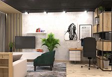 Дизайн проект интерьера квартиры в стиле ЛОФт в ЖК "Тургенев"