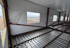 Строительство офиса 600 м2 в каркасном строении из сэндвич панелей