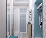 Дизайн интерьера 2-х комнатной квартиры 57 м2 в "сталинском" доме по ул. Красная