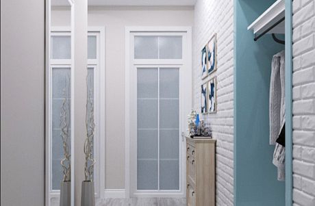 Дизайн интерьера 2-х комнатной квартиры 57 м2 в "сталинском" доме по ул. Красная