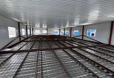 Строительство офиса 600 м2 в каркасном строении из сэндвич панелей