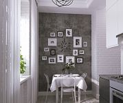 Дизайн интерьера 2-х комнатной квартиры 57 м2 в "сталинском" доме по ул. Красная