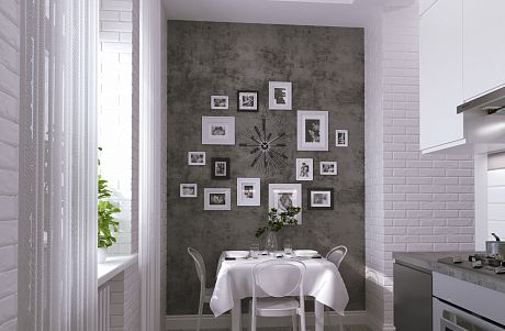 Дизайн интерьера 2-х комнатной квартиры 57 м2 в "сталинском" доме по ул. Красная