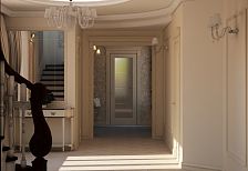 Дизайн-проект интерьера дома площадью 200 м2 в ст. "Елизаветинская" г. Краснодар