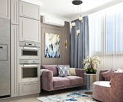 Дизайн-проект интерьера 2-х комнатной квартиры в ЖК "ВСЕ СВОИ", 2022, г. Краснодар